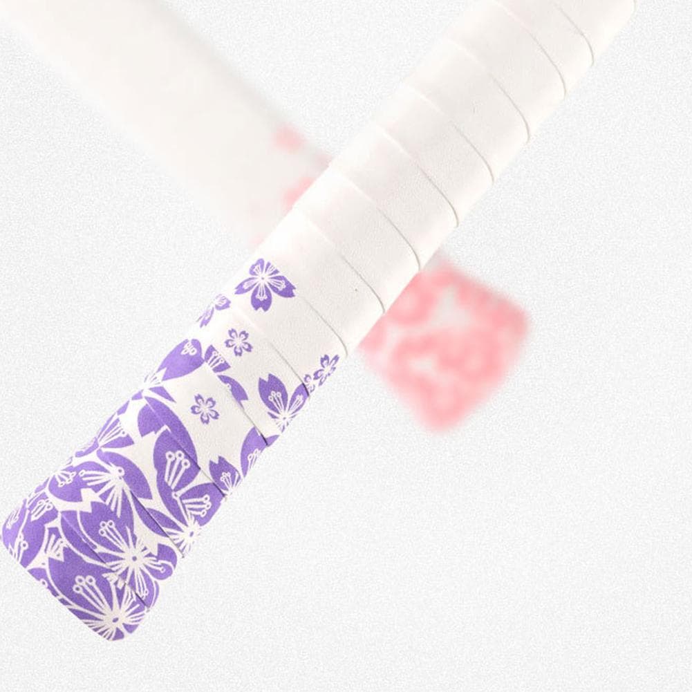 Sakura Petals Overgrip Badminton Racket Non-slip Sweat-absorbent Anti-Slip Latex Cushioning Grip Tape For Badminton Squash