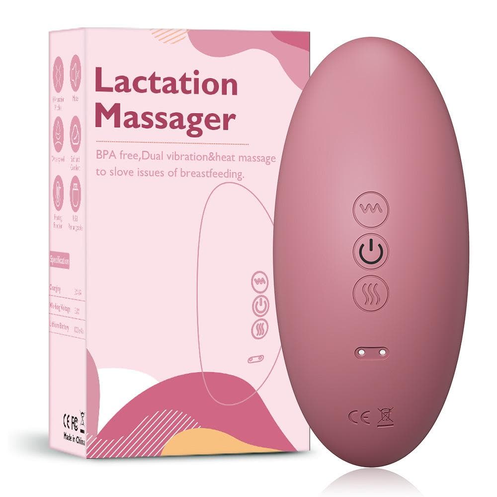 Silicone Lactation Massager for Postpartum Relief - Eases Swelling, Pain & Lumps with Hot Compress. emerald