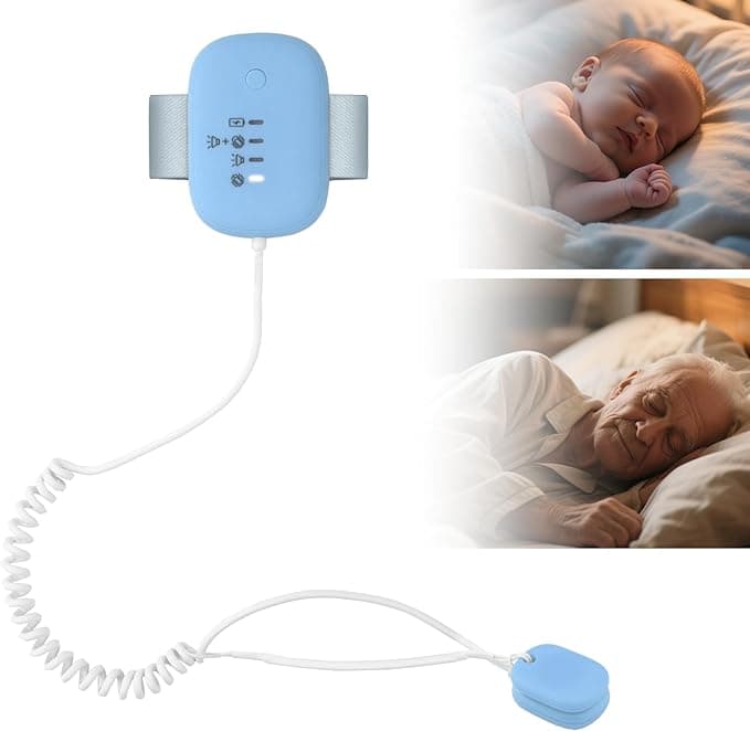Bedwetting Alarm with Loud & Strong Vibration-USB Rechargeable for Kids & Adults-Stops Nighttime Accidents dark orange
