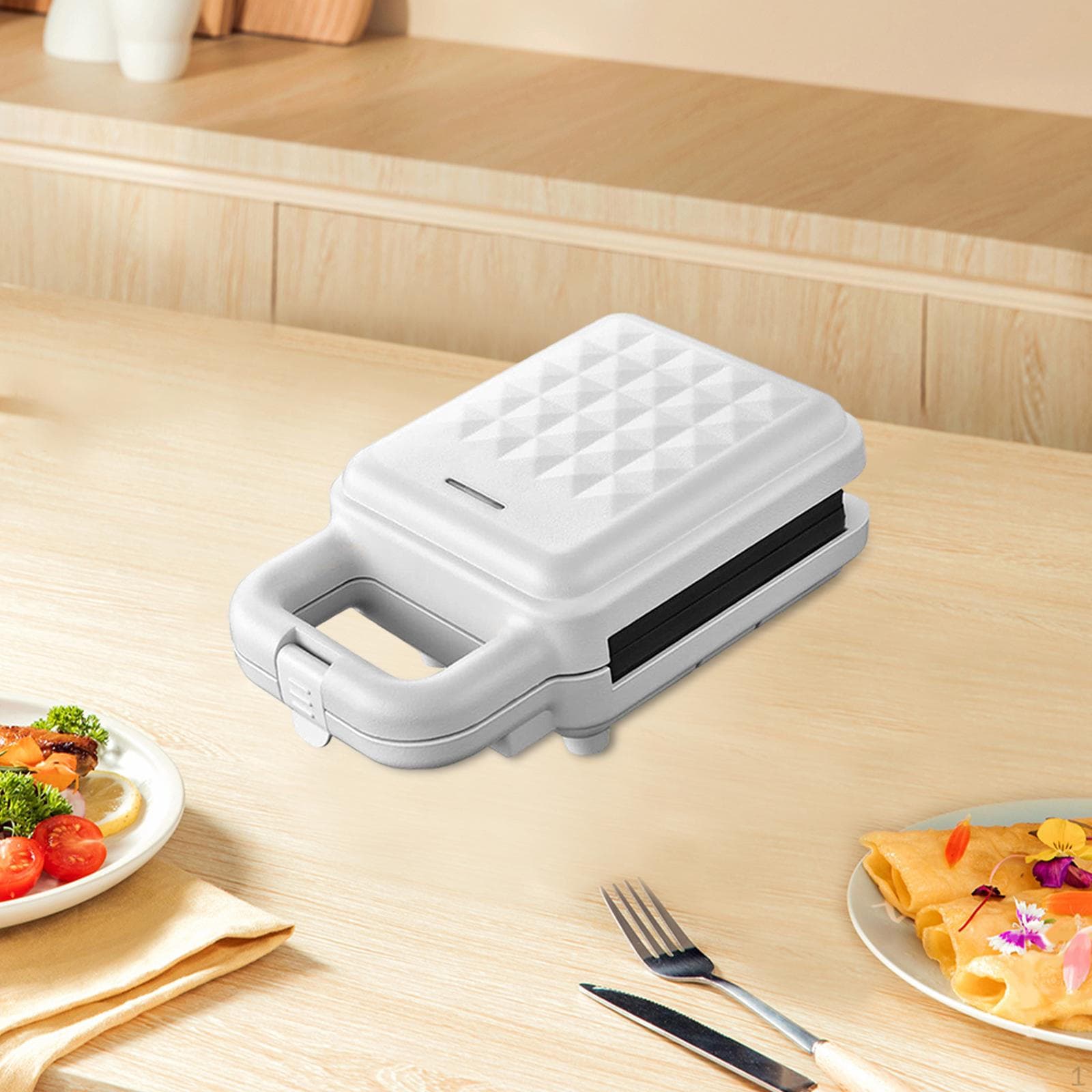 upgraded automatic sandwich toaster with heating elements and adjustable green
