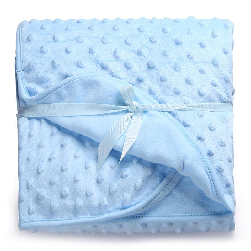 baby blanket newborn warm soft wool blanket and baby bedding set pink