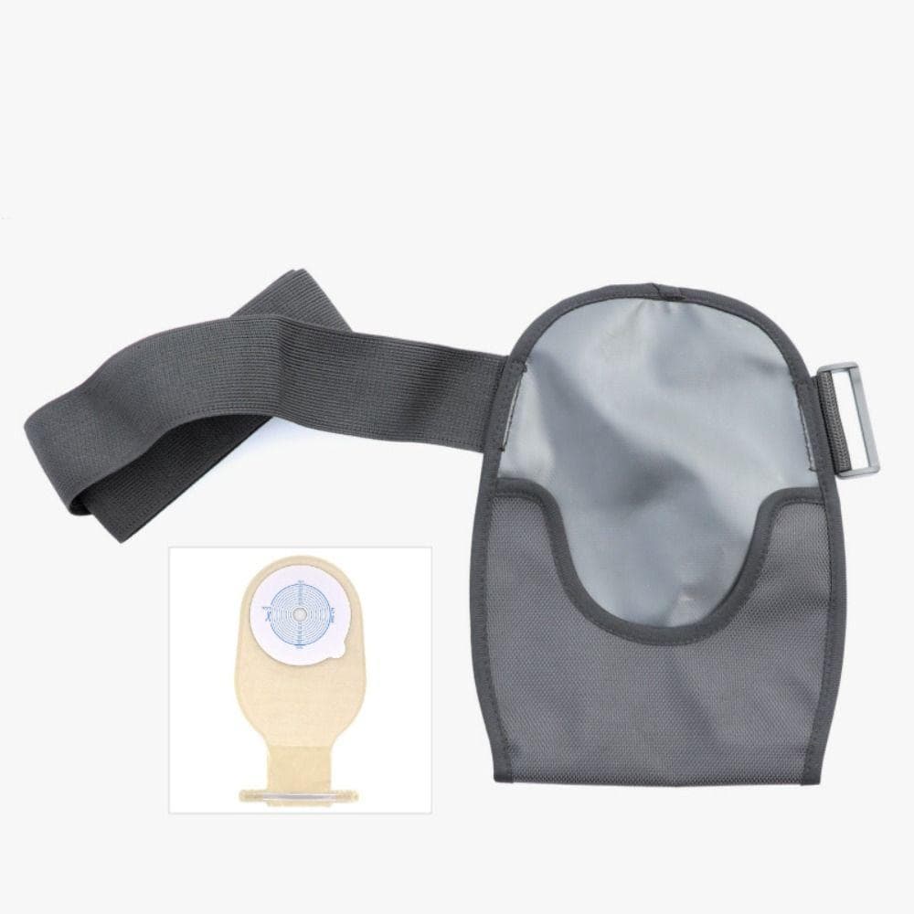Portable Catheter Bag Length Adjust Urine Collection Fistula Bag Urine Leg Pouch  Patient black