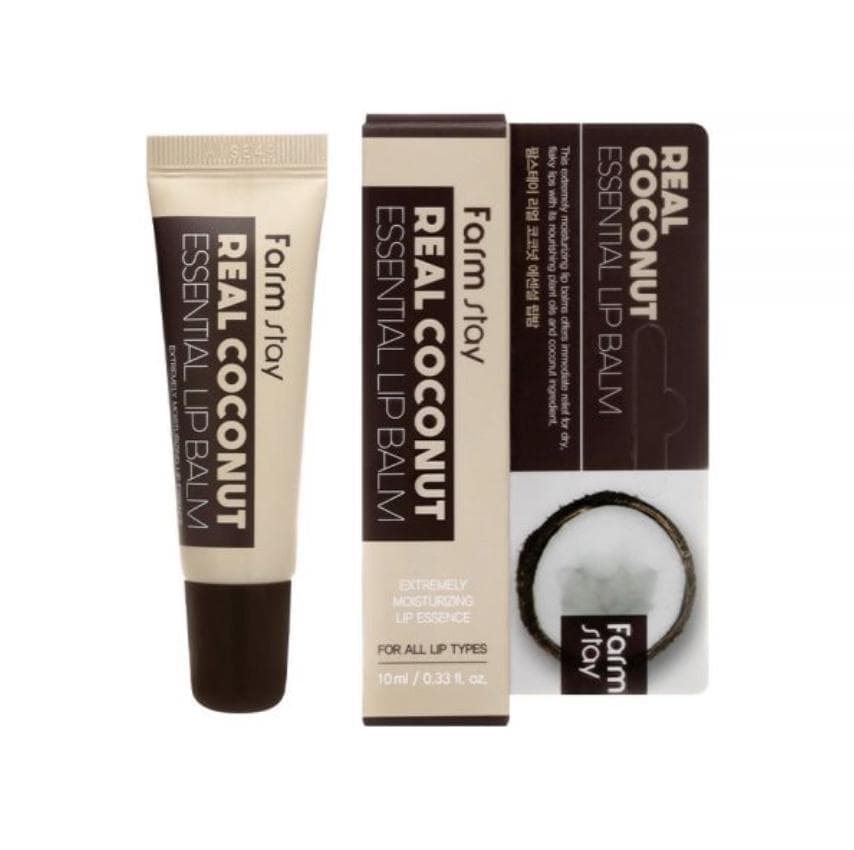 FARM STAY Real Coconut Essential Lip Balm 10ml (3 Options)