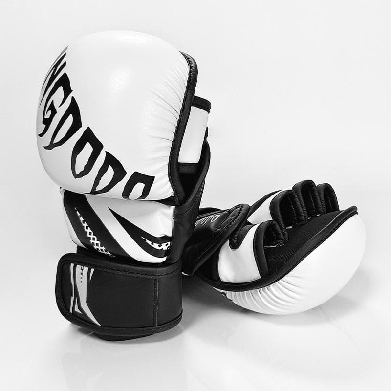 Combat gloves MMA half finger boxing gloves PU Leather Fight with gloves Combat gloves Adult Muay Thai Competition Glove