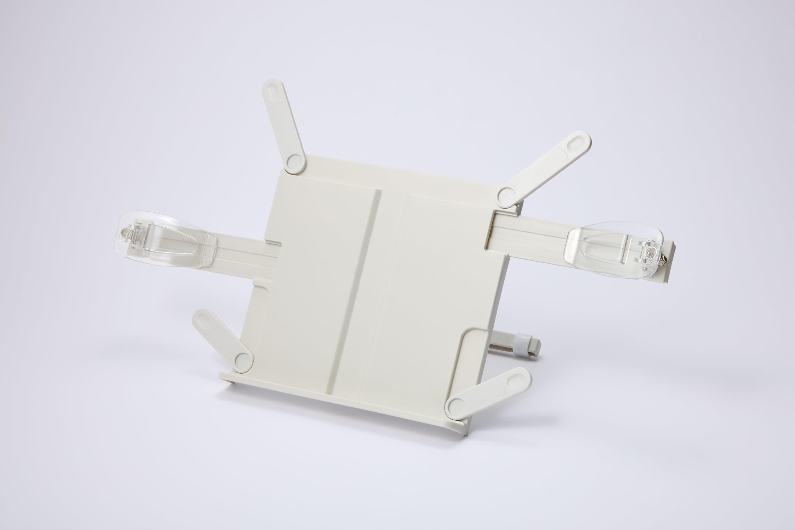 Raymay Fujii Lectern with Tablet BM1367 Clip, Compatible, White, white