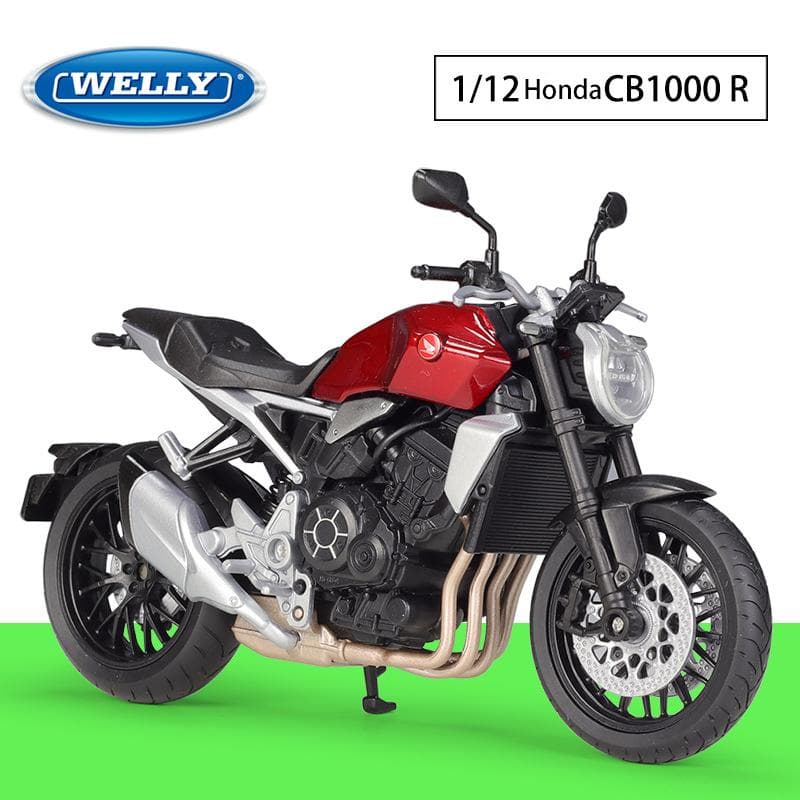 1/12 Scale Welly  Honda CB1000R Alloy Motorcycle Model Diecasts Metal Toy Motorcycle Model High Simulation Collection Childrens Gifts grey