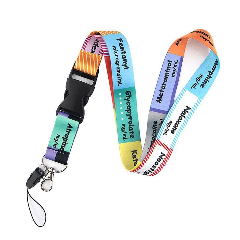 Medical Series ICU Key Chain Lanyard Gifts For Doctors Friends USB Badge Holder multicolour