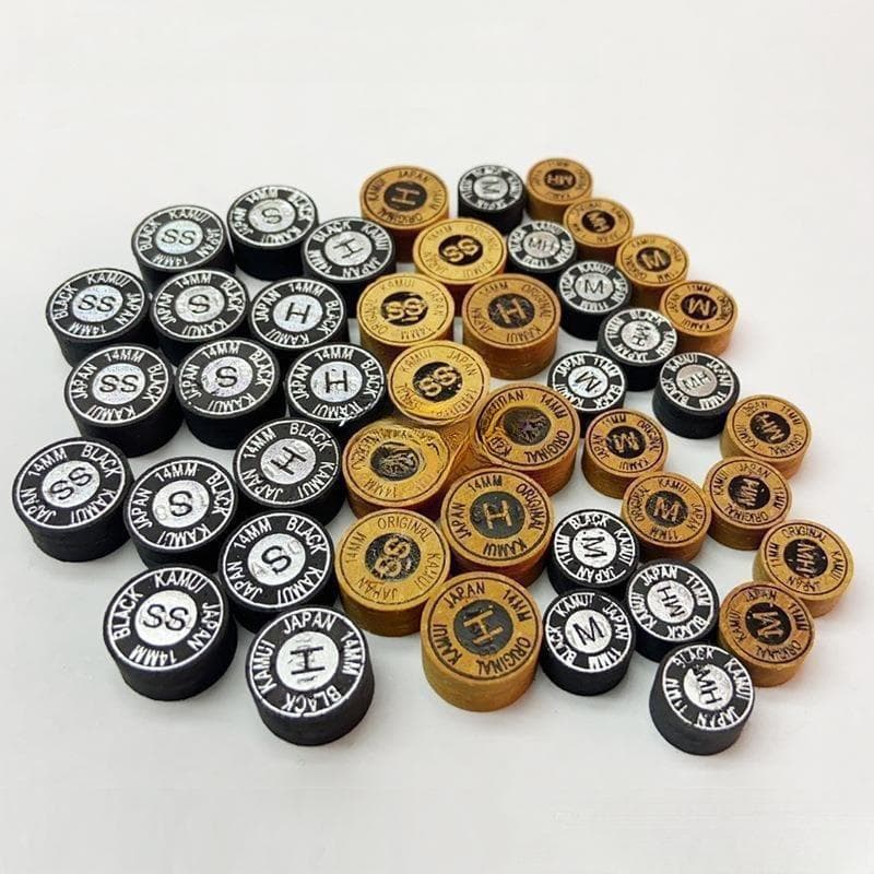 Kamui Tips 11/14Mm Japan Billiard Carom Pool Cue Tips Billiard Cue Stick Tips H M S Hm Ss Hardness Snooker Billiard Accessories