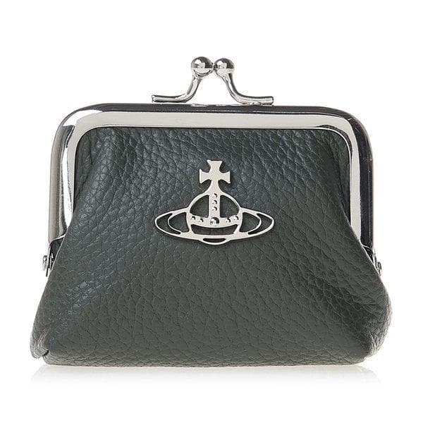 Vivienne Westwood Vivienne Westwood Women Grey Leather Mini Frame Coin 52010004 L001j M410
