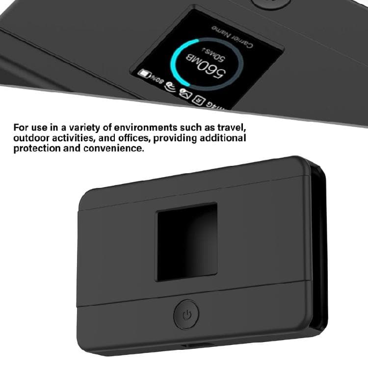 Silicone Case for 4G Router M7350 Mobile Hotspot, Travel Router Protector Nonscratch Sleeve black