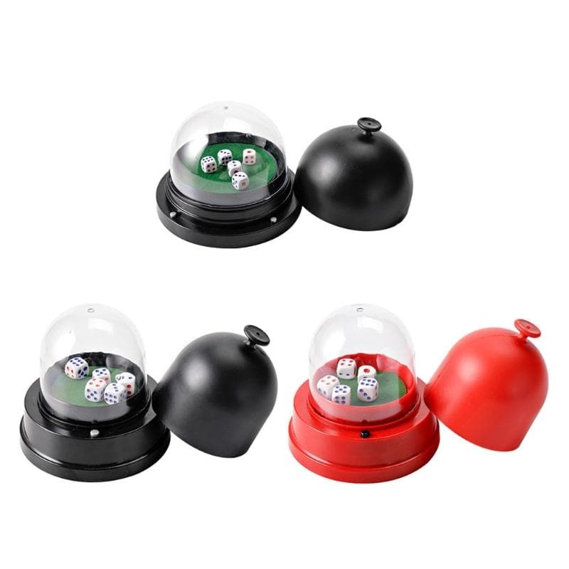 Electric Dices Roller Dices Automatic Roller Cup for KTV Pub Bar Dices Box Dices Games Automatic Dices Cup with 5 Dices