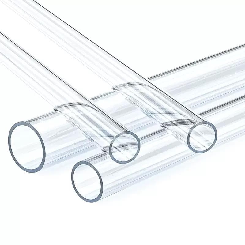 High transparent PC tube Polycarbonate Plastic pipe 1mm thick Corrosion resistance oxidation High temperature resistant strong transparent