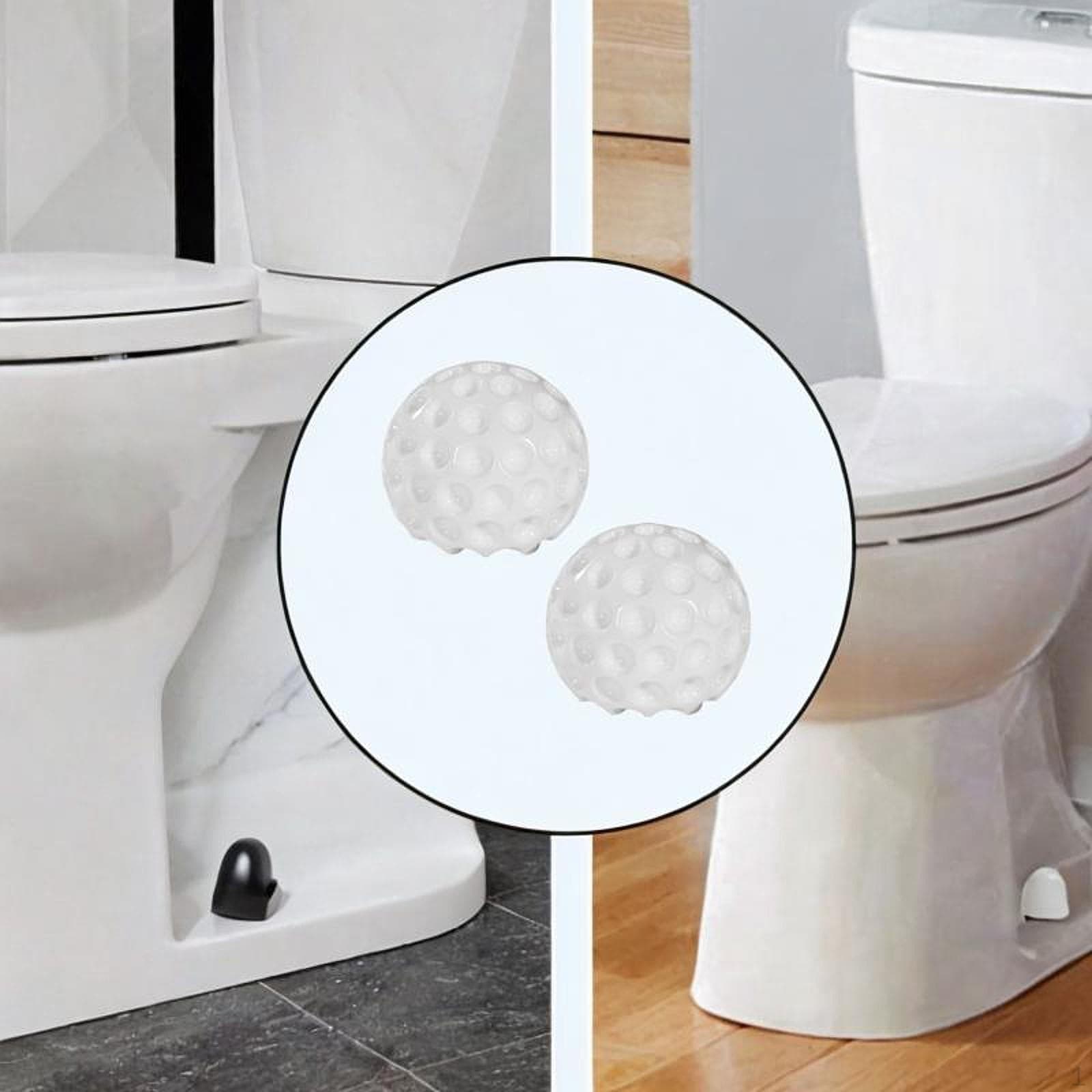 2 Ceramic Toilet Bolt , Useful, Decorative, Simple And Easy to Install, Bathroom Accessories. white