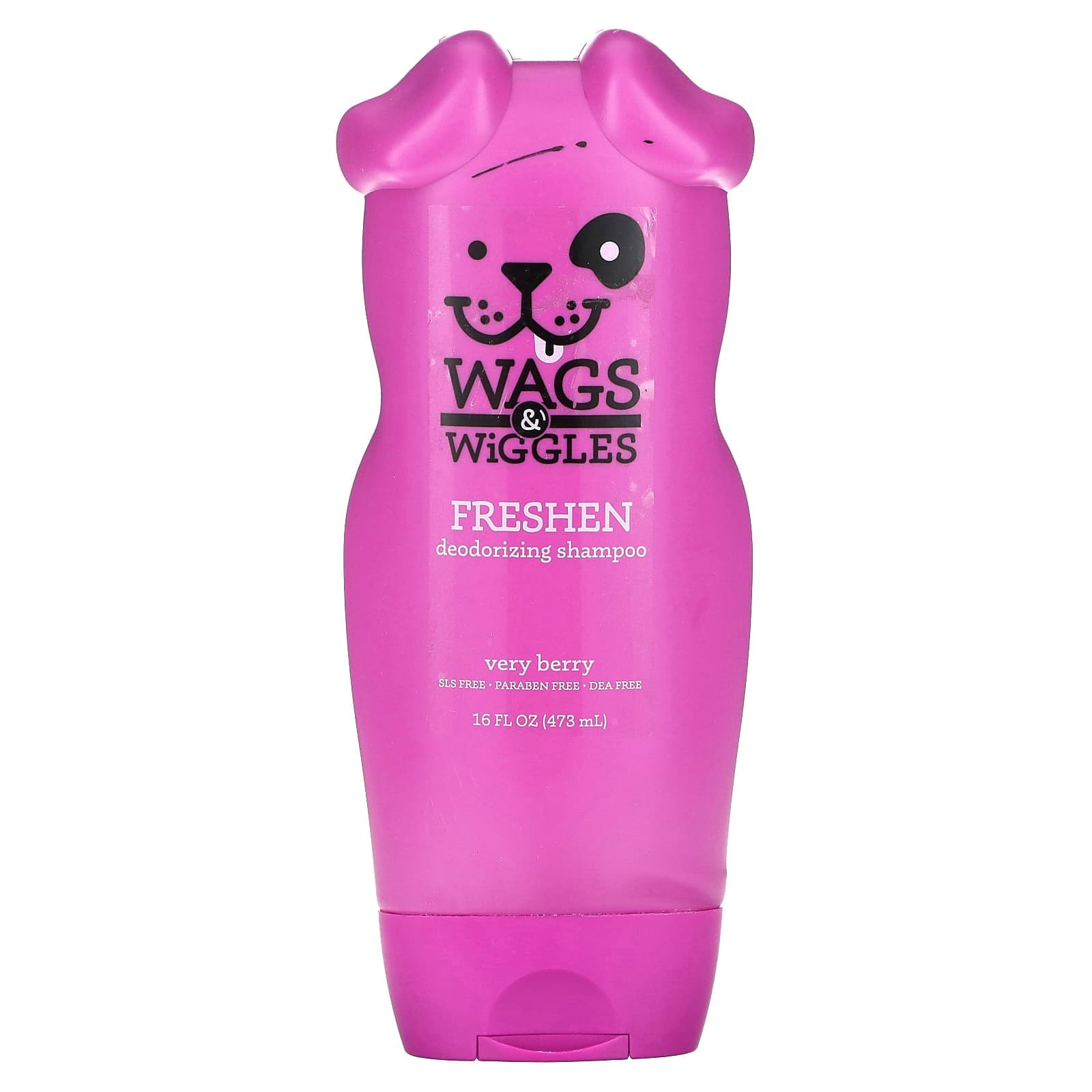 Wags & Wiggles, Pressene Deodorizing Shampoo, Very Berry, 16 fl oz (473 ml)