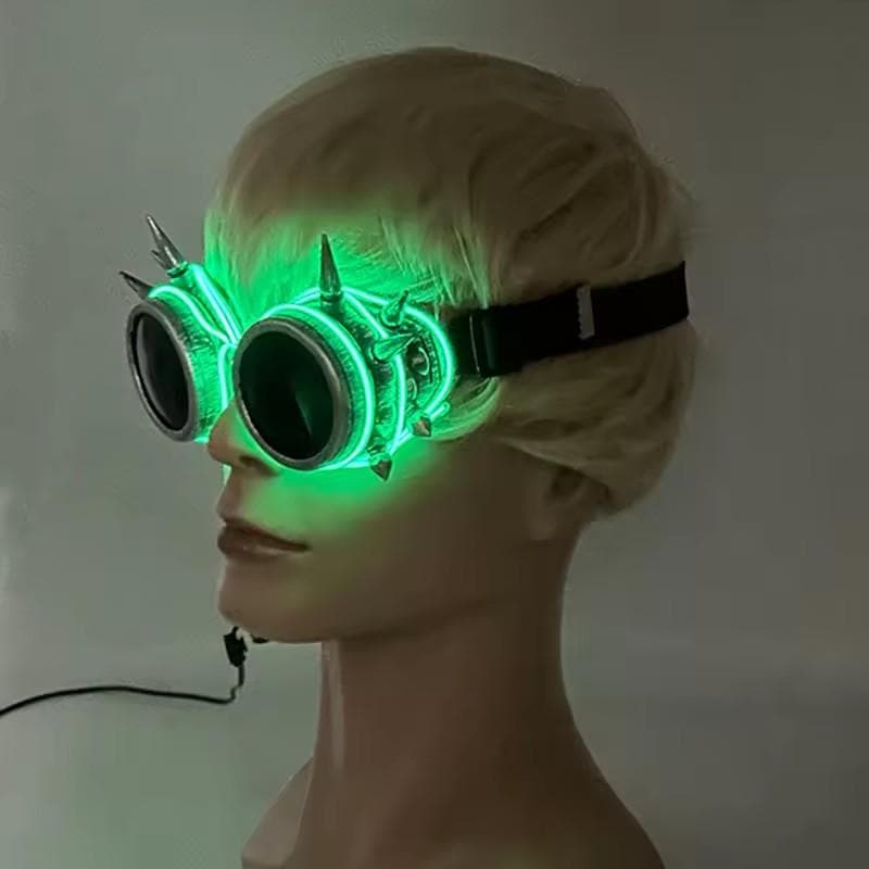 New Cool Cyberpunk Style Glasses Glowing Party Decor Luminous LED Sunglasses Lighting Up Bar Rave Music Dancing Party red