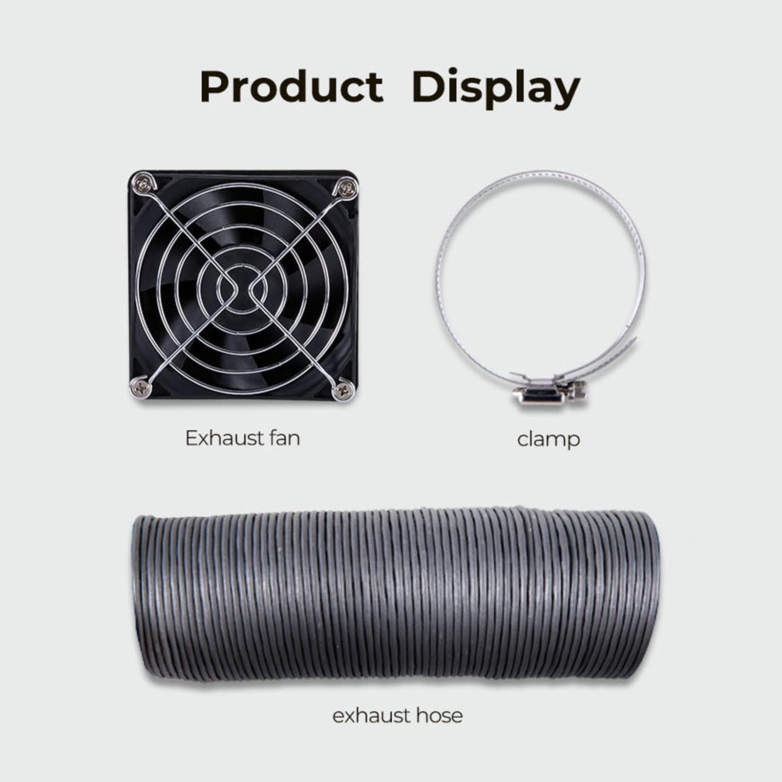 Creality Fume Extraction Kit with 4000 RPM HighEfficiency Ventilation Fan And 2000mm Exhaust Hose black