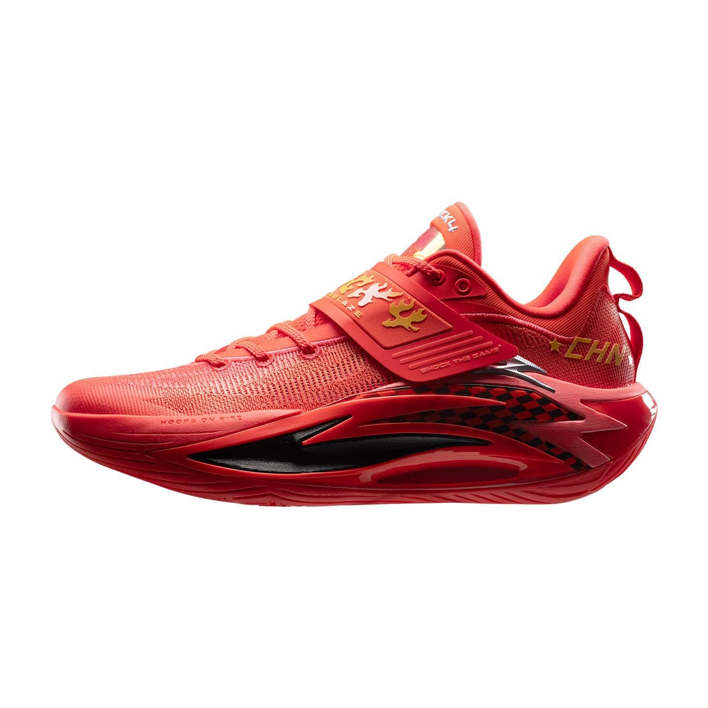Anta Shock Wave 7 Cushioning Slip Resistant Abrasion Resistant Low top Carbon Plate Basketball Shoes Men's 112611111S-2 cm