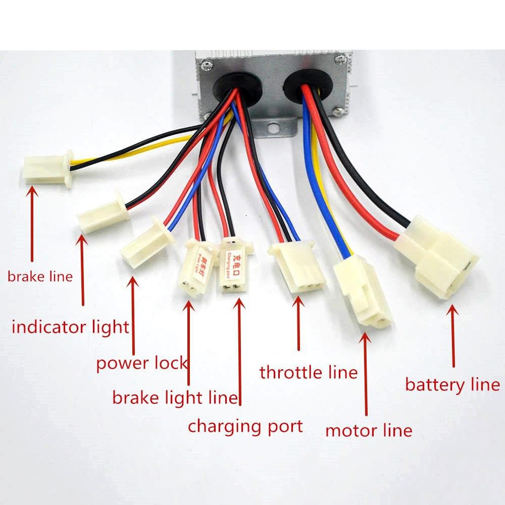 Aluminium 36V 800W Electric Bike Scooter Motor Brush Speed Controller Universal