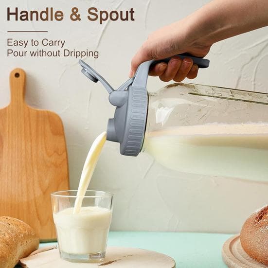 Milk Jug Leak-Proof Design Breast Milk Storage Container with Precise Scale Flip Cover Pour Spout Transport Juice Pouring Bottle green