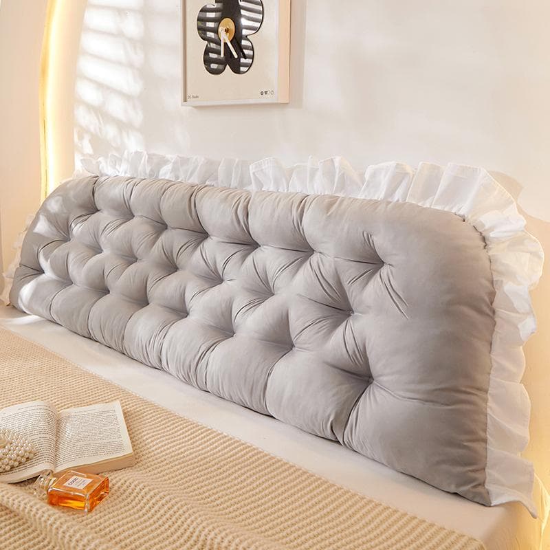 Rectangular Bed Headboard Pillows Tatami Bedside Cushion Sleeping Neck Body Pillow Large Backrest Support Bolster Room Decor purple