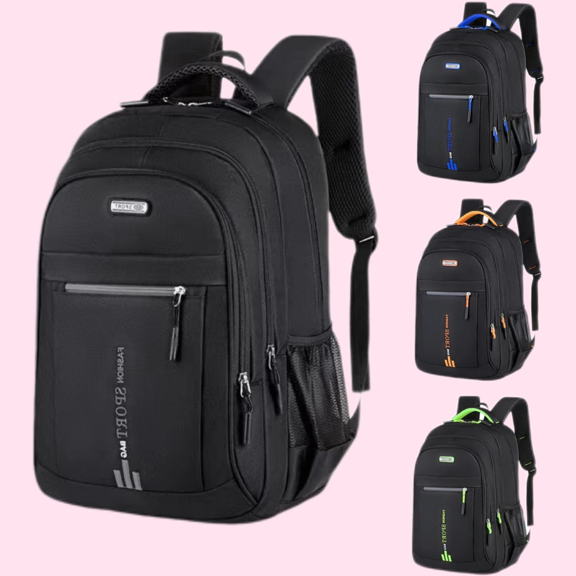 Trendy Multi-Functional Backpack for Business, Travel, and School - Unisex, Large Capacity black variant 4