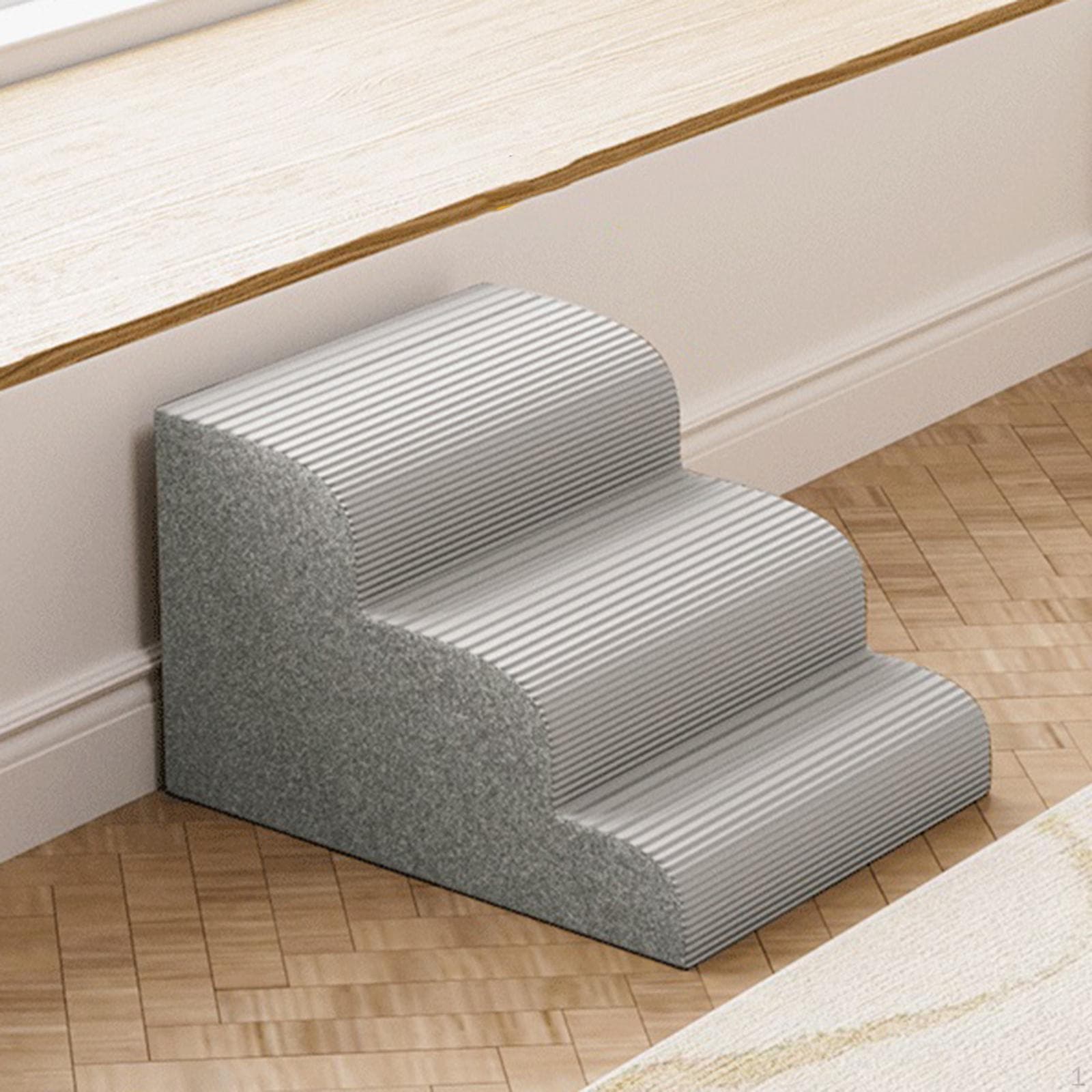 Dog Ramps Steps Extra Wide Removeable Cover Comfortable 30cm Height Non Slip Backing High Density