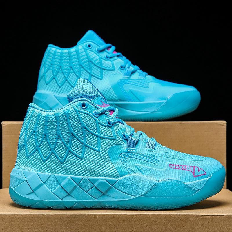 Foreign trade three-ball generation basketball men's shoes all-star Kuzma MB01 mandarin duck actual combat shoes cm