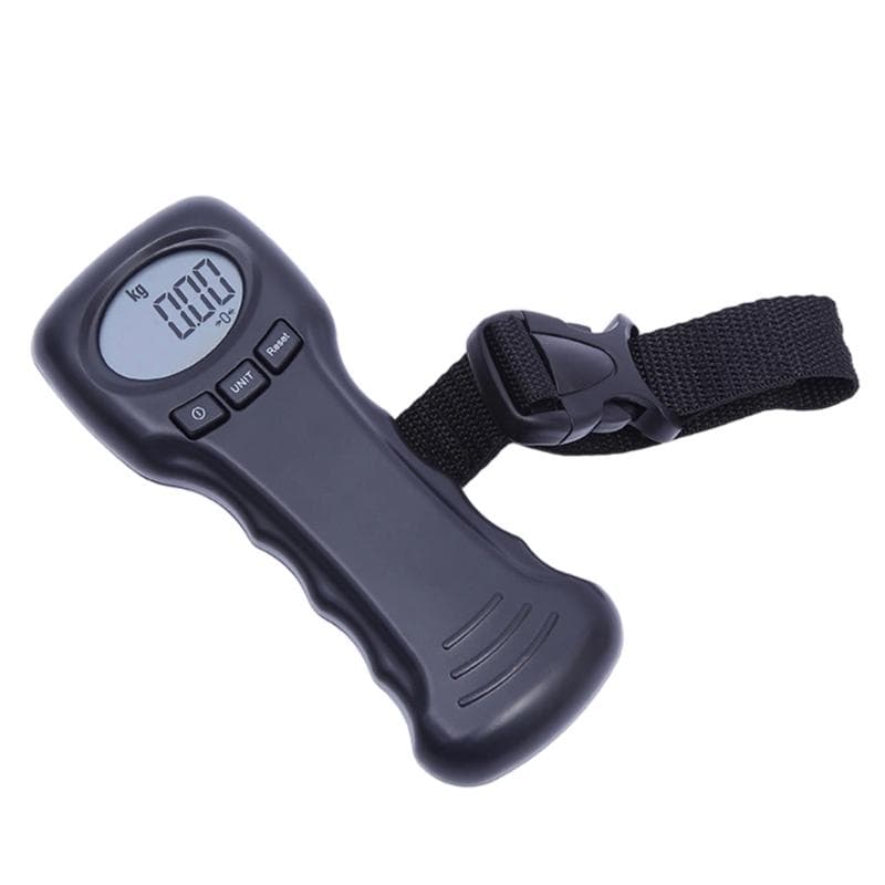 Digital Luggage Scale with Hook Accurate Weight Measurement Up to 50kg Compact Portable Design Ideal for Travel and Shipping