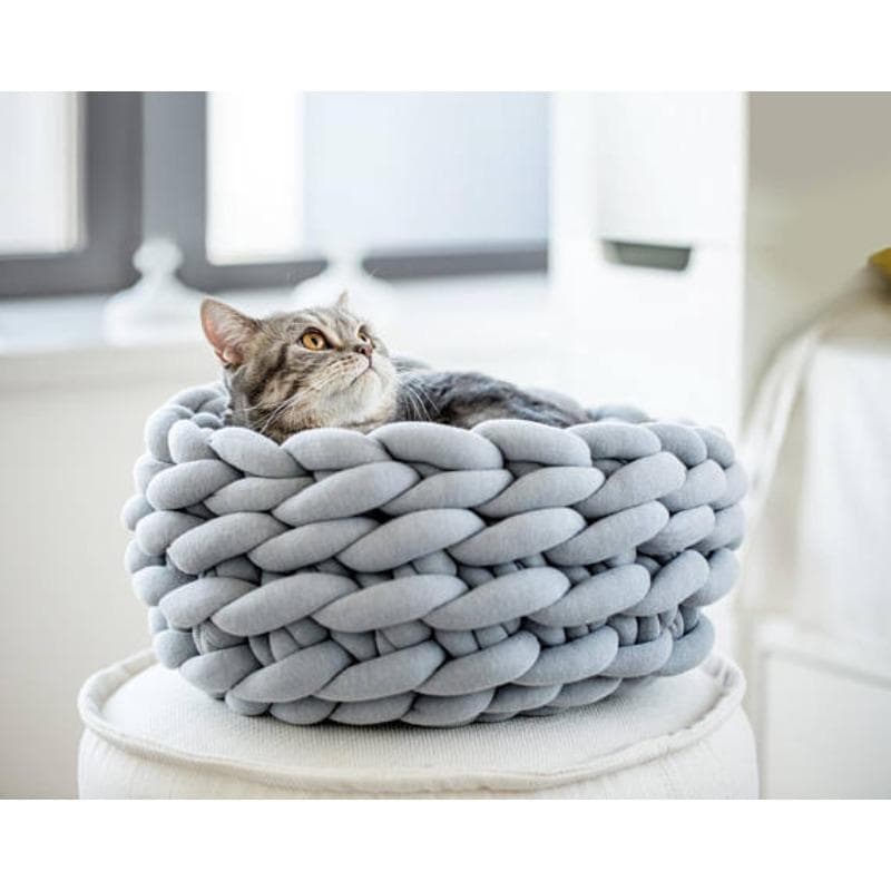 3cm Thick New Hand-woven Pet Nest Filled Yarn Cat Nest Cloth Strip Cat Nest Dog Nest