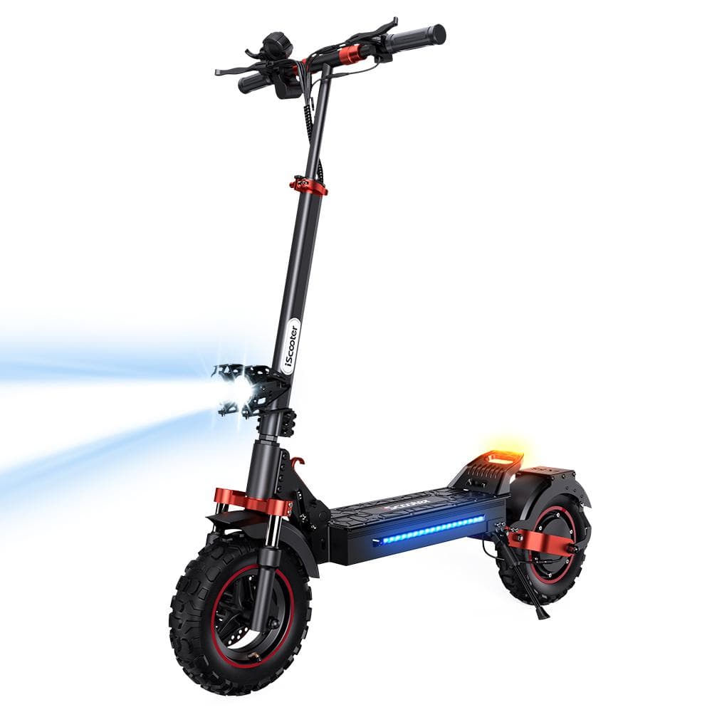 iScooter iX5S 11-inch Off-Road Electric Scooter, 1000W Motor, 65KM Range, Dual Disc Brake, 150KG Load for Adults black