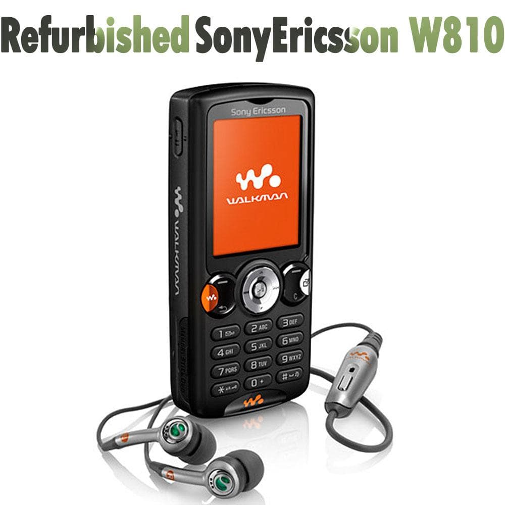 Refurbished Sony Ericsson Original Sony Ericsson W810 W810i W810C GMS 2G Mobile Phone With 1 SIM black
