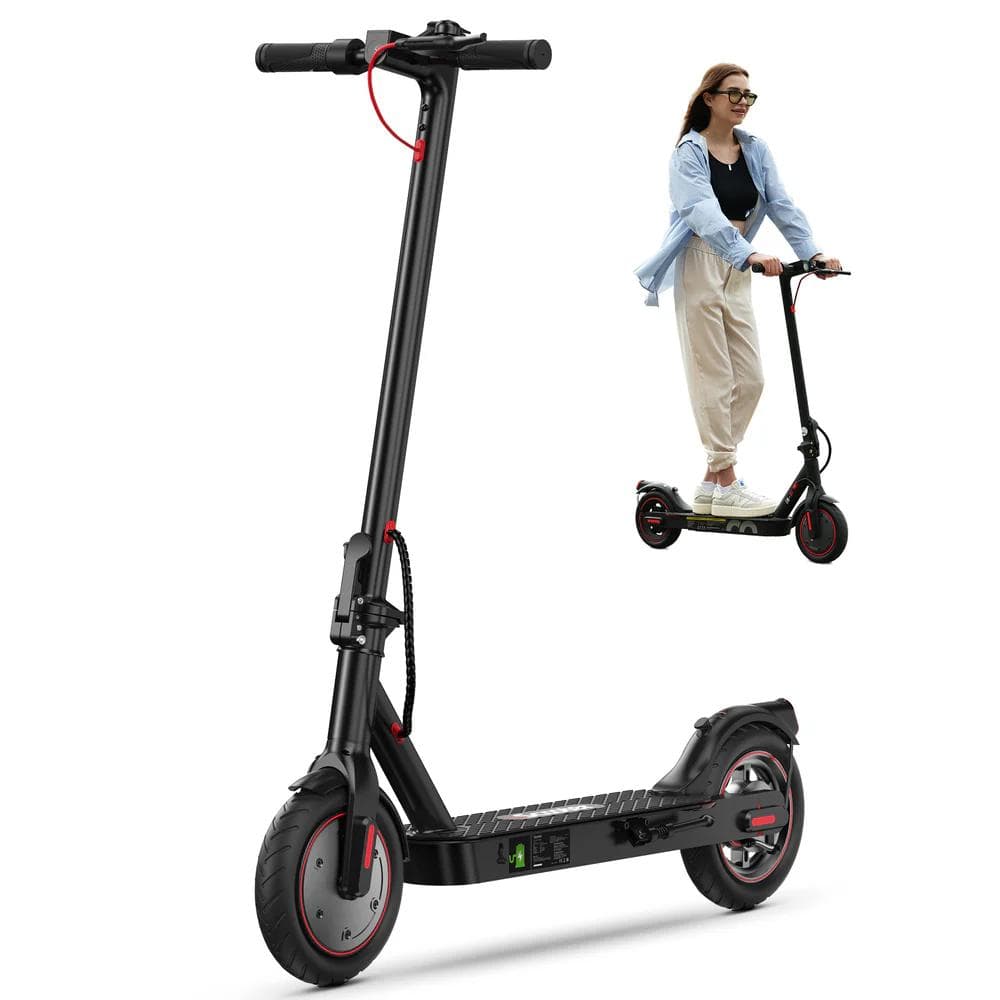iScooter i8 350W Foldable Electric Scooter, 12 Miles Range, 26 Lbs Lightweight e-Scooter for Commuters black