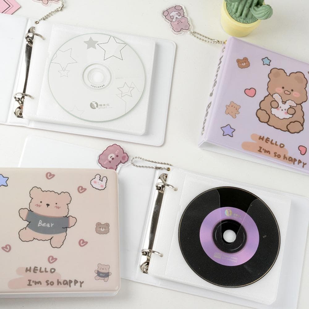 CD Storage CD Case Holder Loose-leaf Cards Holder Portable CD Storage Album  CD