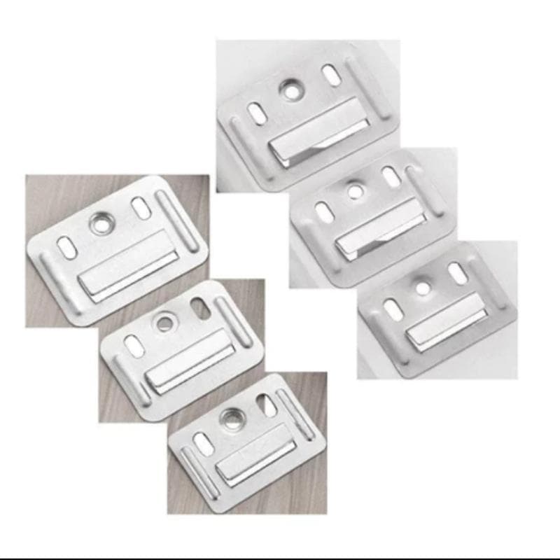 200pcs Wall Panel Clips Metal Clip Fluted Wall Panel For Wpc Wall And Ceiling Fluted Cladding Clip