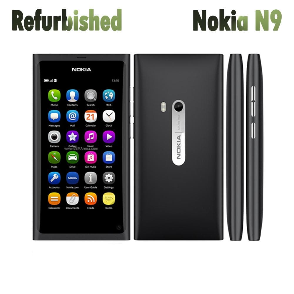 Refurbished Nokia N9 8MP 1450mAh Battery Mobile Phone With 1 SIM red
