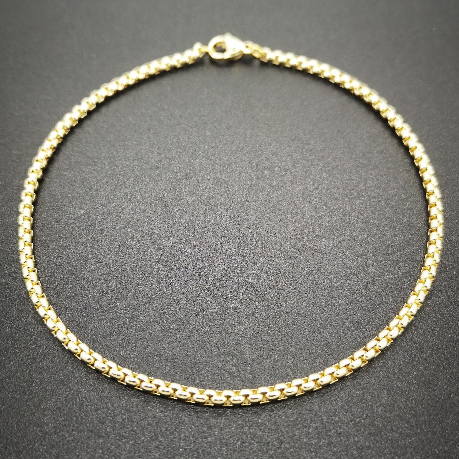 Ankel Bracelets 18K Gold Solid Stainless Steel Anklets For Women Barefoot Sandals ROLO Chain 9/10/11 Inches Waterproof Jewelry