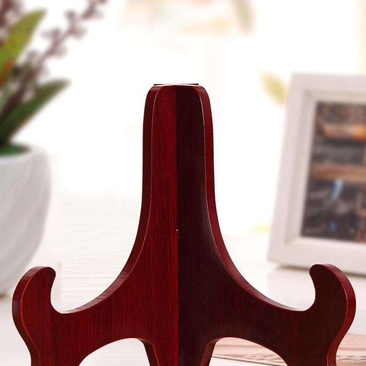 Wooden Plate Stand: Decorative Holder for Plates, Photo Frames, Crafts, and Puerh Tea Cakes