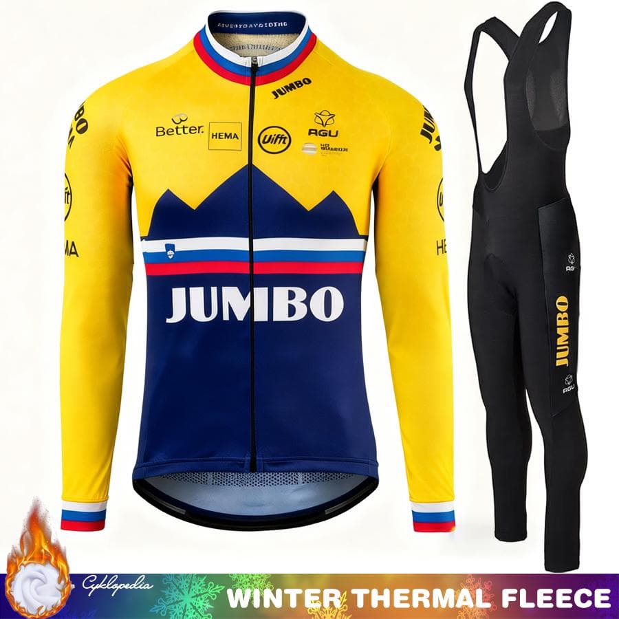 Men's Bicycle Clothing Winter Thermal Fleece Cycling Bib JUMBO Man Set Jersey Clothes Biking Suit Mens Outfit 2026 Pants Bike