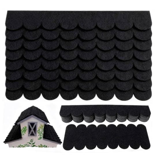 21/32/53Pcs Roofing Felt Shingles Self-Adhesive Waterproof Cuttable Mini Roof Shingles Bird House Nesting Box Roof cm