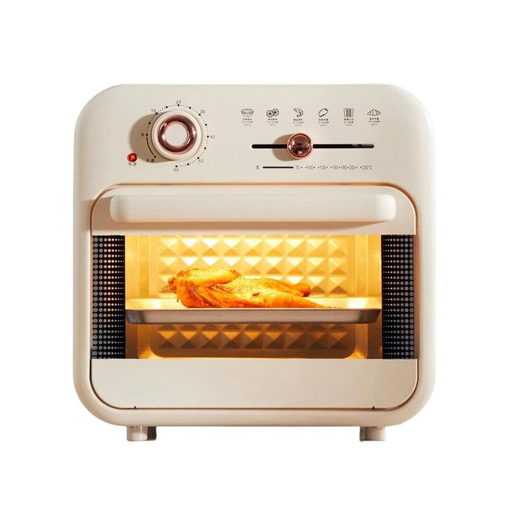 Household Appliances Multifunctional Air Frying Oven All-in-one Machine Fully Automatic Frying Pan Baking 18L Electric Oven warm white