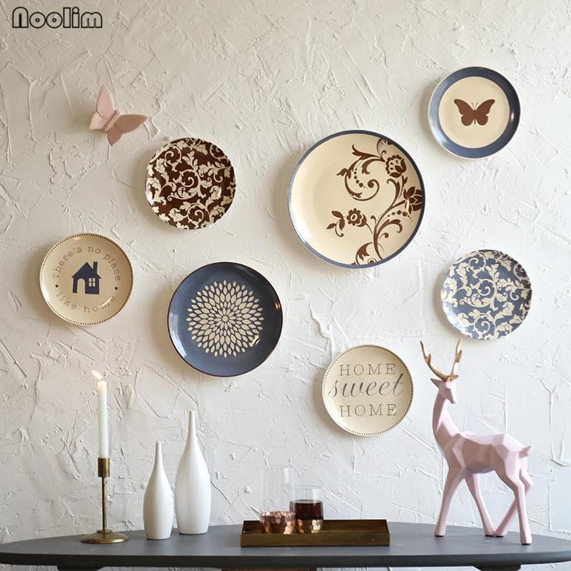 Creative Ceramic Wall Hanging Plate  – Decorative Plate Art for Restaurant or Home