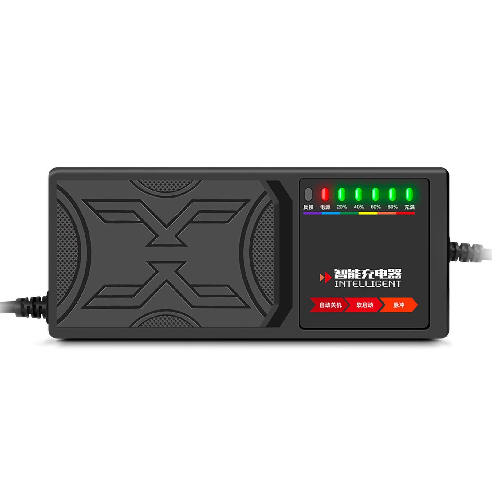 48V20AH Electric Bike Charger 7 Light Display Electric Bike Battery Charger Adapter 48V20AH Battery
