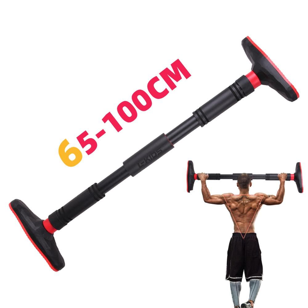 Adjustable Pull Up Bar for Doorway Chin Up Bar Upper Body Workout No Screw Installation for Home Gym Exercise Fitness,65-100CM