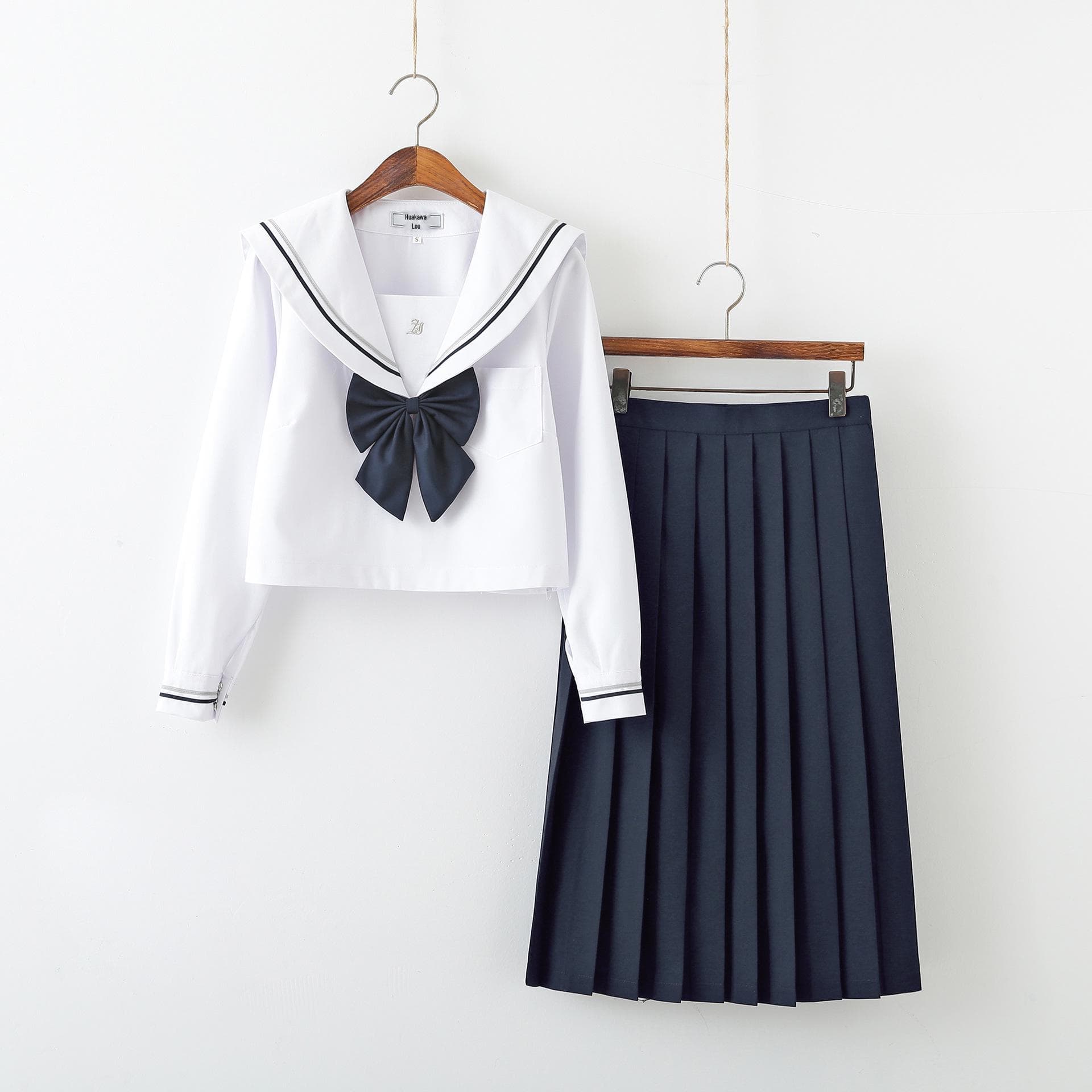 Kishi Original Japanese Sailor Uniform: Long Skirt Middle School Set for Women cm