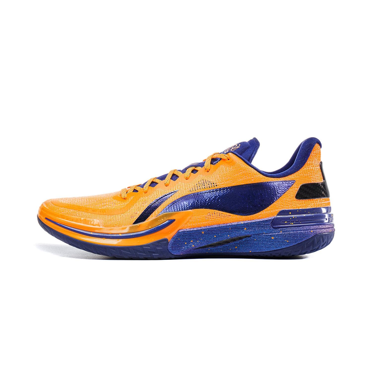 Li Ning Gamma Cushioning Slip Resistant Abrasion Resistant Low top Basketball Shoes Men's Orange ABAV035-10 cm