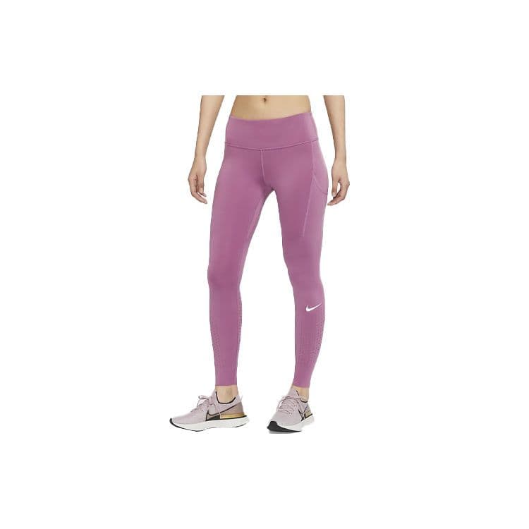 Nike Power Epic Lux Dri-Fit Breathable Quick-Dry Running Tights Women Bottoms Light-Bordeaux CN8042-507 cm