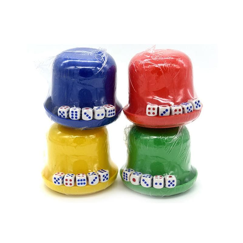 Bar Party Dice Cup Drinking Board Game Gambling Dice Box 10Mm D6*5 Table Games