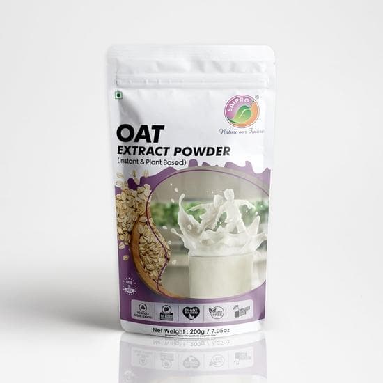 Saipro's EATERY HARVEST Oat milk Powder 200 g, makes ~2.5 Litre Plant based Oat Extract Powder of Nordic & Australian oats| oat milk For Bevarges