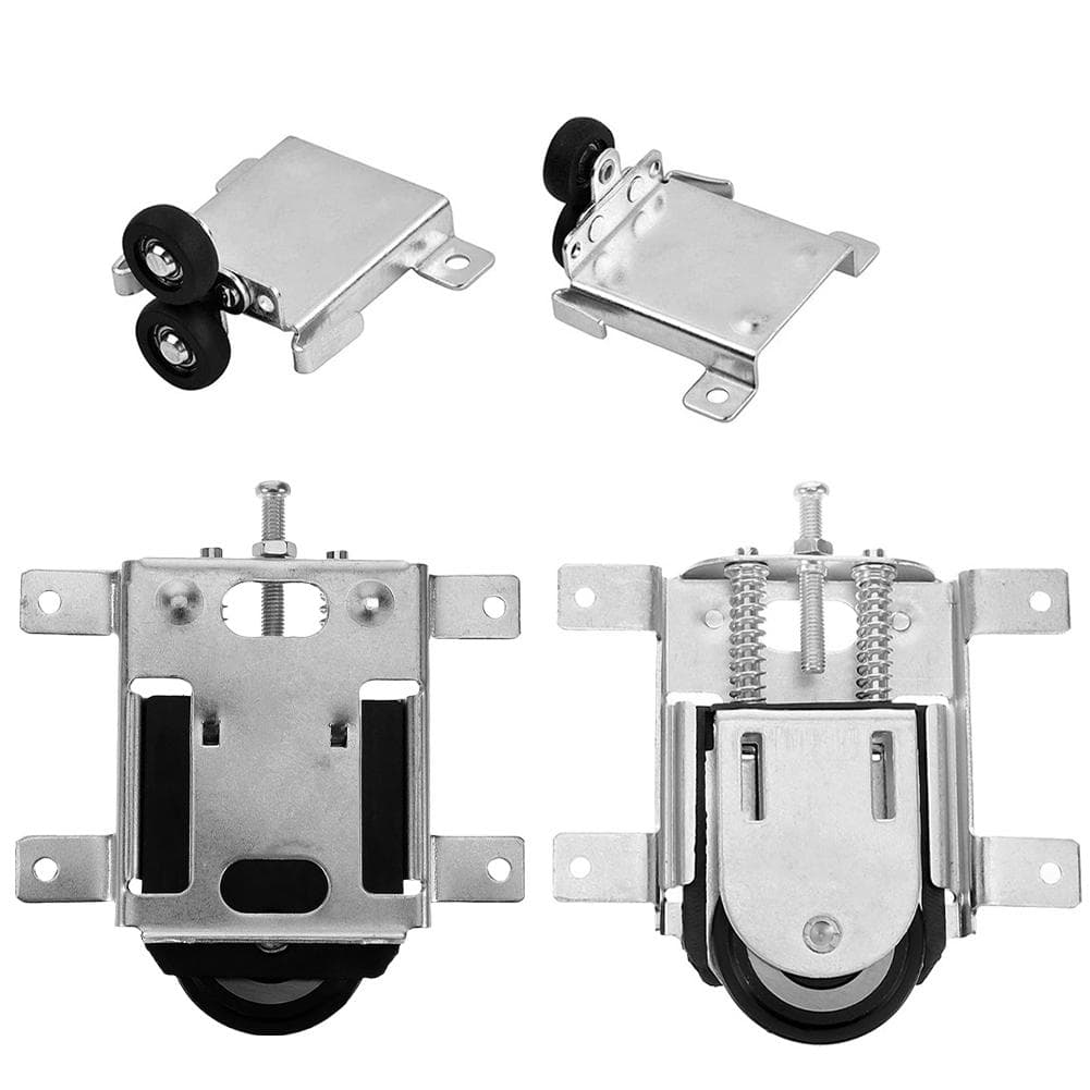 Cabinet Door Pulley Sliding Door Roller Iron Alloy Components