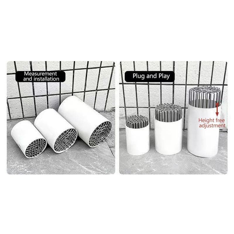 Stainless Steel Drainage Cover Roof Floor Drain Downpipe Strainer Anti-Blocking Gutter Guard Leaf Debris Trap Rain Pipe Cap